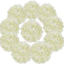 Flores artificiais Flojery Silk Hydrangea Heads (marfim)