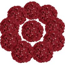 Flores artificiais Flojery Silk Hydrangea Heads x10 (Borgonha) Flores artificiais Flojery Silk Hydrangea Heads x10 (Borgonha)
