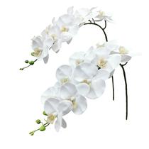 Flores artificiais Fnize, caules de orquídeas, látex Real Touch 96cm Flores artificiais Fnize, caules de orquídeas, látex Real Touch 96cm