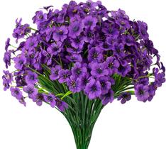 Flores artificiais Gamity Resistant UV Outdoor, 15 pacotes