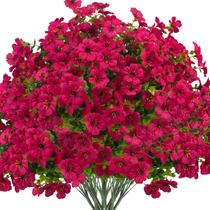 Flores artificiais Grunyia Daisy 16 pacotes resistentes a UV Flores artificiais Grunyia Daisy 16 pacotes resistentes a UV