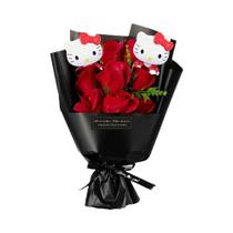 Flores Artificiais Hello Kitty, Buquê De Rosas Realistas Para Decoração De Casa E Casamento Sanrio Flores Artificiais Hello Kitty, Buquê De Rosas Realistas Para Decoração De Casa E Casamento Sanrio
