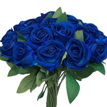 Flores artificiais HinYoco Silk Roses, 24 unidades para decoração