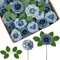 Flores artificiais InnoGear Dusty Blue Foam Roses x50