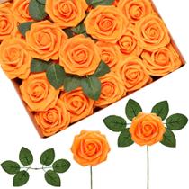 Flores artificiais InnoGear Orange Rose Foam 50 unidades com caules