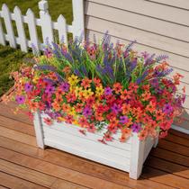 Flores artificiais INQCMY Daisy & Lavender resistentes aos raios UV Flores artificiais INQCMY Daisy & Lavender resistentes aos raios UV