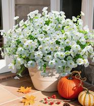 Flores artificiais Ivydale White Silk Morning Glory 12 pacotes Flores artificiais Ivydale White Silk Morning Glory 12 pacotes