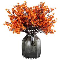 Flores artificiais Jaky-Global Babys Breath Silk 9 peças de outono
