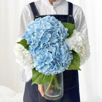 Flores artificiais JINWOE Hydrangeas Azul claro/Branco x4 Flores artificiais JINWOE Hydrangeas Azul claro/Branco x4