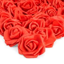 Flores artificiais Juvale Red Crnations, pacote de 100 cm