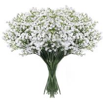 Flores artificiais LYLYFAN Babys Breath Gypsophila x18 brancas Flores artificiais LYLYFAN Babys Breath Gypsophila x18 brancas