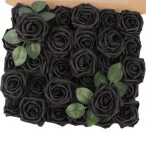 Flores artificiais MACTING Black Rose 30 unidades Real Touch Flores artificiais MACTING Black Rose 30 unidades Real Touch