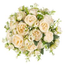 Flores artificiais Mkono Peonies Silk para decoração de casa