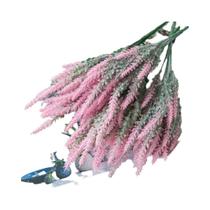 Flores Artificiais Multicoloridas De Lavanda 5 10pcs Vasos Decoração De Mesa Para Casa Bouquet De