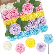 Flores artificiais N&T NIETING 50 unidades de rosas mistas de 18 cm Flores artificiais N&T NIETING 50 unidades de rosas mistas de 18 cm