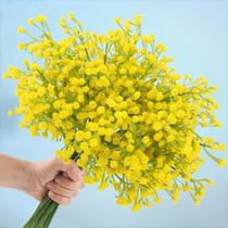 Flores artificiais N&T NIETING Babys Breath 10 unidades amarelas Flores artificiais N&T NIETING Babys Breath 10 unidades amarelas