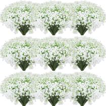 Flores artificiais para bebês Janinka, 100 unidades brancas