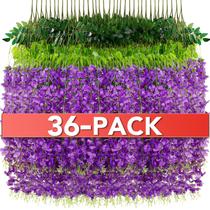Flores artificiais penduradas Alotiki Wisteria 1,1 m - roxas x36