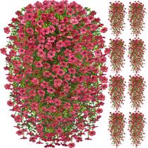 Flores artificiais penduradas Faylifeway para atividades ao ar livre x8