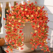 Flores artificiais penduradas no outono Hrobek Morning Glory x2 Orange Flores artificiais penduradas no outono Hrobek Morning Glory x2 Orange