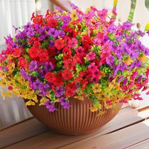 Flores artificiais Rowfad 36 pacotes resistentes a UV ao ar livre