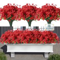 Flores artificiais Satefello resistentes a UV para ambientes externos x20 Flores artificiais Satefello resistentes a UV para ambientes externos x20
