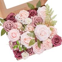 Flores artificiais Serwalin Dusty Rose Fake para casamento