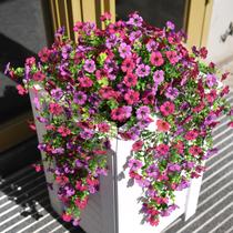 Flores artificiais suspensas Hommyea resistentes a UV, 2 unidades