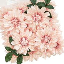 Flores artificiais TINGE TIME Silk Dahlia, 20 unidades, rosa empoeirado