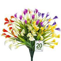 Flores artificiais TURNMEON Calla Lily 20 pacotes (500 cabeças) Flores artificiais TURNMEON Calla Lily 20 pacotes (500 cabeças)