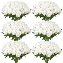 Flores Artificiais VEVOR 120 Rosas de Espuma Brancas 50 cm Flores Artificiais VEVOR 120 Rosas de Espuma Brancas 50 cm