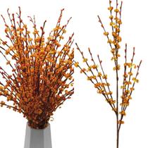 Flores artificiais Wootkey Fake Fall Jasmine 5 peças 75 cm