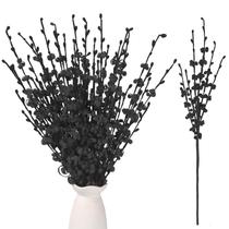 Flores artificiais Wootkey Faux Jasmine Black 17,5 cm 10 unidades