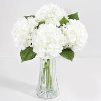 Flores artificiais Yastouay Hydrangea White Latex Real Touch Flores artificiais Yastouay Hydrangea White Latex Real Touch