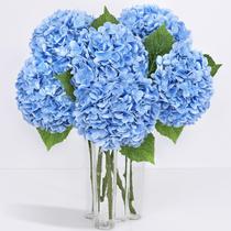 Flores artificiais Yastouay Real Touch Hydrangea Blue x6