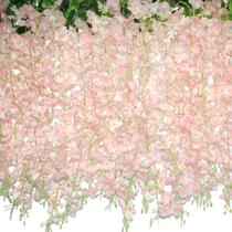 Flores artificiais ZINHO Wisteria Hanging 60 ramos rosa Flores artificiais ZINHO Wisteria Hanging 60 ramos rosa