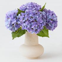 Flores artificiais ZYTUYO Bright Purple Hydrangea x4 com caule de 50 cm