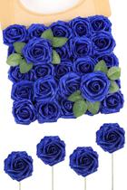 Flores Artificiales N&T NIETING de Espuma Azul Marino Brillantes 25 piezas Flores Artificiales N&T NIETING de Espuma Azul Marino Brillantes 25 piezas