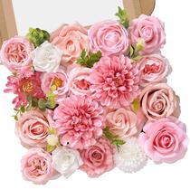 Flores Artificiales Serwalin de Seda Rosa para Bodas Flores Artificiales Serwalin de Seda Rosa para Bodas