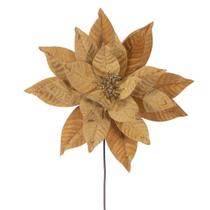 Flores Artificiales Vickerman Flor de Nochebuena Dorada de 18" Flores Artificiales Vickerman Flor de Nochebuena Dorada de 18"