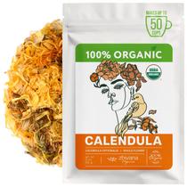 Flores de Calêndula Orgânicas Zhivana Organics 56 g Chá de Ervas Flores de Calêndula Orgânicas Zhivana Organics 56 g Chá de Ervas