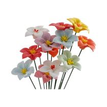 Flores De Cerâmica De Alta Temperatura 5 Peças, Flores Eternas Artesanais Para Decoração De Casa,