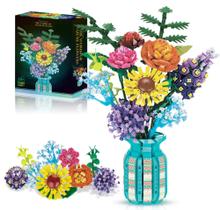 Flores de montar em blocos de construção com 1843 peças