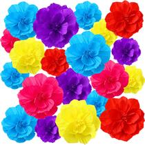 Flores de papel crepom mexicano Hsei Day of the Dead 19 unidades Flores de papel crepom mexicano Hsei Day of the Dead 19 unidades
