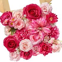 Flores de seda rosa artificial Serwalin para decoração de casamento