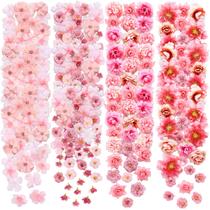 Flores de tecido artificial Geosar 120 unidades para artesanato (4,5 cm) Flores de tecido artificial Geosar 120 unidades para artesanato (4,5 cm)
