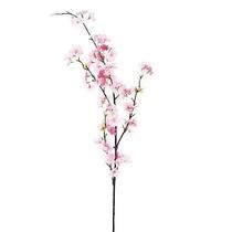 Flores Decorativas Permanentes - Flor de Cerejeira 1,05 Metros Rosa - 6 Hastes