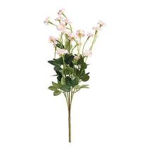 Flores Decorativas Permanentes - Haste de Mini Rosas X23 45cm Rosa - 6 Hastes