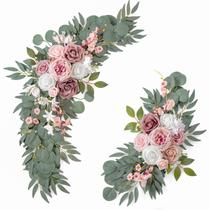 Flores em arco de casamento ponatia Artificial Dusty Rose x2