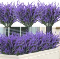 Flores falsas de lavanda artificial Ouddy Decor, 12 pacotes